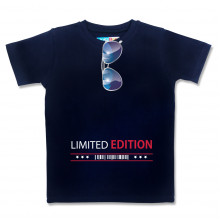 Men Round Neck Blue T-Shirt- Limited Edition